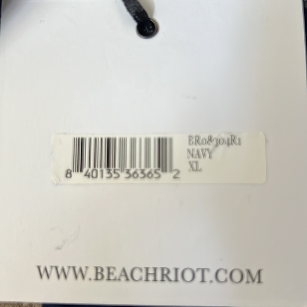 BEACH RIOT Lauren Bikini Top Navy Size XL NWT - Picture 11 of 15